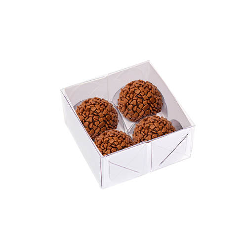 Caixa Branca Basic para 4 Doces
