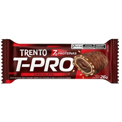 Chocolate Wafer Trento T-Pro - Embalagem com 26G