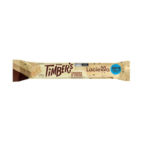 Timber’s Wafer Cookies N`Cream Zero Adição de Açúcar 27G