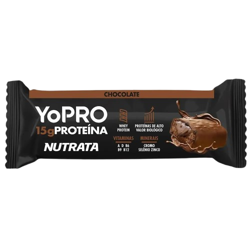 Barra Nutrata YoPro Whey Chocolate  - Embalagem com 55G
