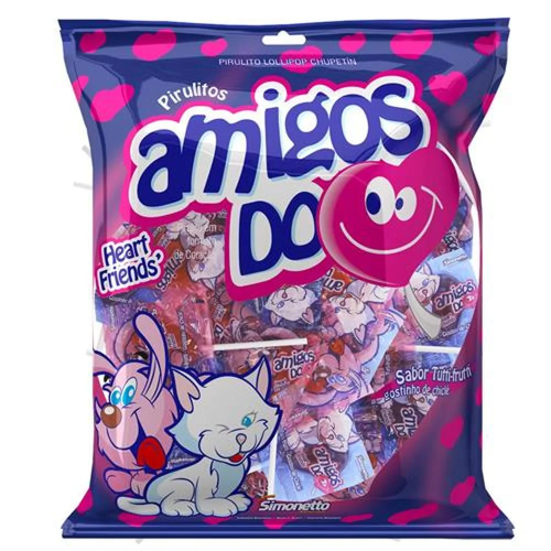 Pirulito Simo Amigos do Coração - Pacote com 500G