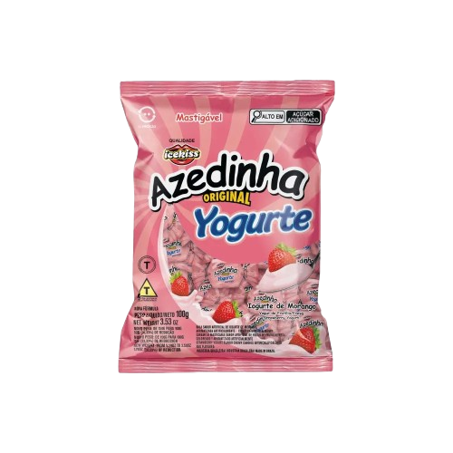Bala Mastigável Azedinha Yogurte - Embalagem com 100G