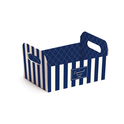 Caixote De Cartão Royal Azul G