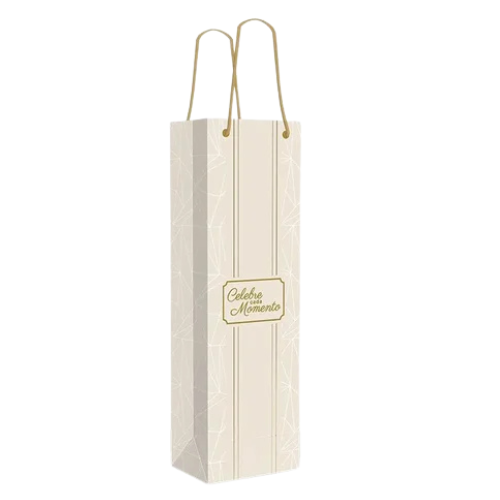Sacola Celebre para Bebida Cor Off White