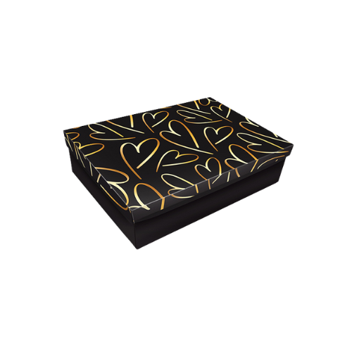 Caixa Retangular Apego Preto G
