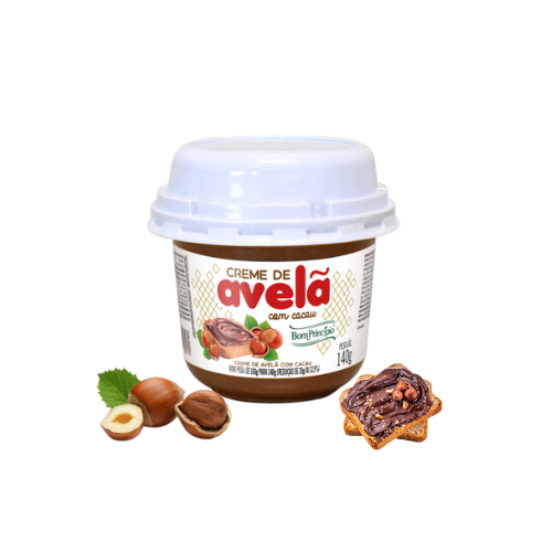 Creme de Avelã com Cacau Bom Princípio – Embalagem com 140G
