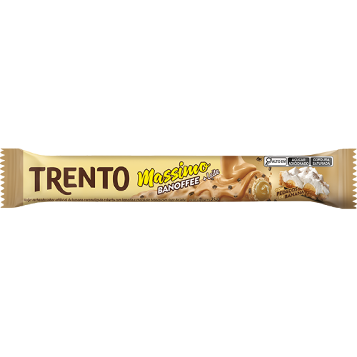 Chocolate Wafer Trento Massimo Banoffee - Embalagem com 29G