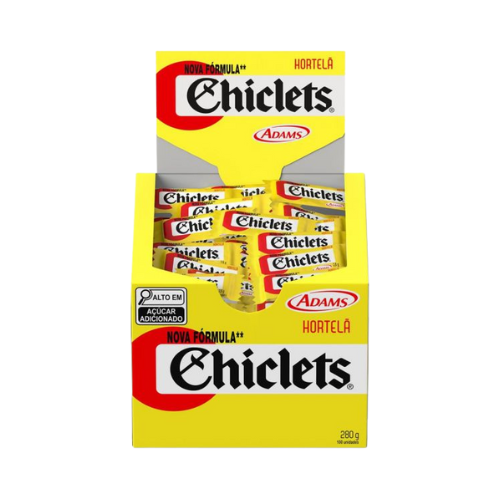 Chiclete Adams Chiclets Sabor Hortelã - Embalagem com 280G