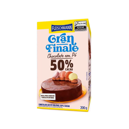 Chocolate em Pó Gran Finale 50% Cacau - Embalagem com 200G
