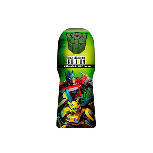 Bala Líquida Roll-on Transformers Sabor Morango - Embalagem com 30ML