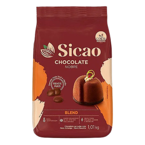 Chocolate Sicao Nobre Blend Gotas - Pacote com 1,01KG