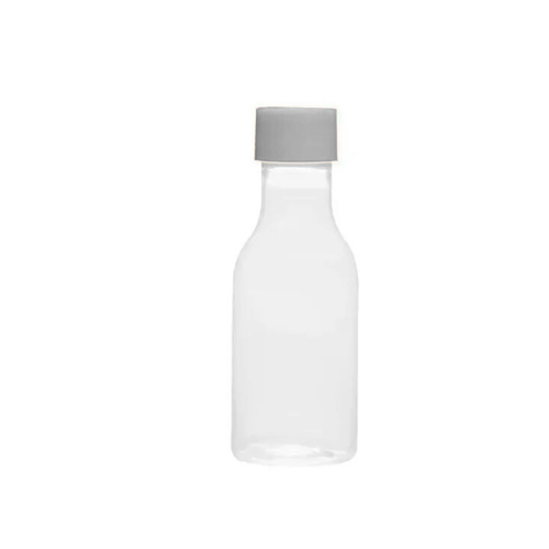 Garrafinha Pet com Tampa Branca 50ML - Embalagem com 10UN