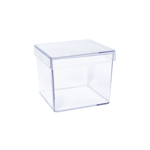 Caixa Acrílica 5x5 Transparente - Pacote com 10UN