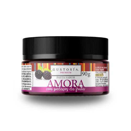 Pasta Gustosía Sabor Amora - Pote com 90G