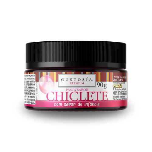 Pasta Gustosía Sabor Chiclete - Pote com 90G