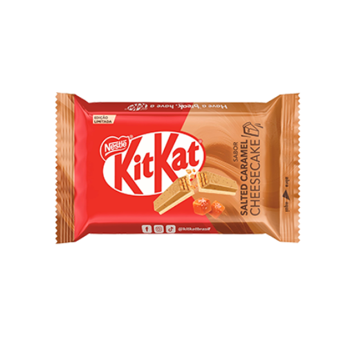 Chocolate Kit Kat Sabor Cheesecake Caramelo Salgado – Embalagem com 41,5G