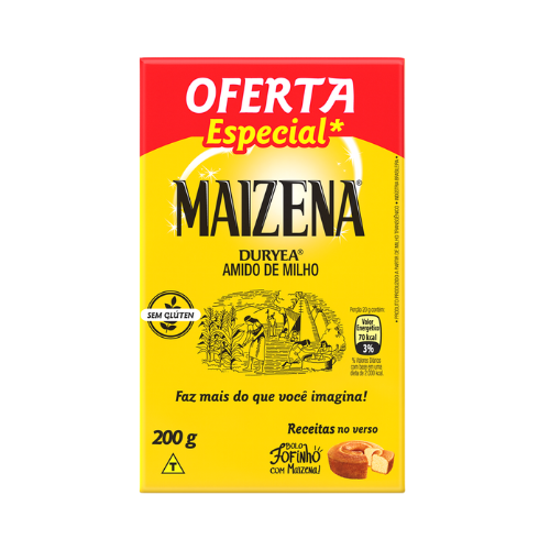 Amido de Milho Maizena - Caixa com 200G