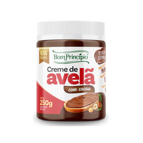 Creme de Avelã com Cacau Bom Princípio - Embalagem com 250G