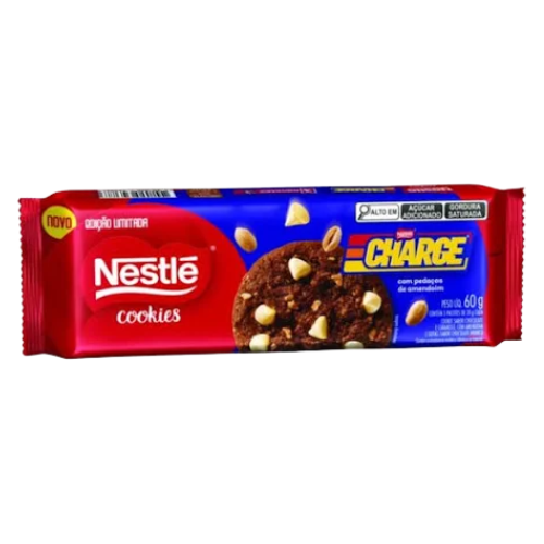 Cookie Nestlé Charge com Gotas Sabor Chocolate Branco - Embalagem com 60G