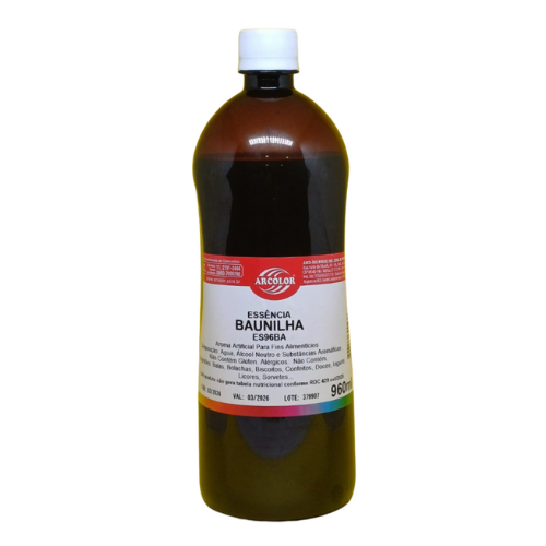 Essência de Baunilha Arcólor  - Garrafa com 960ML