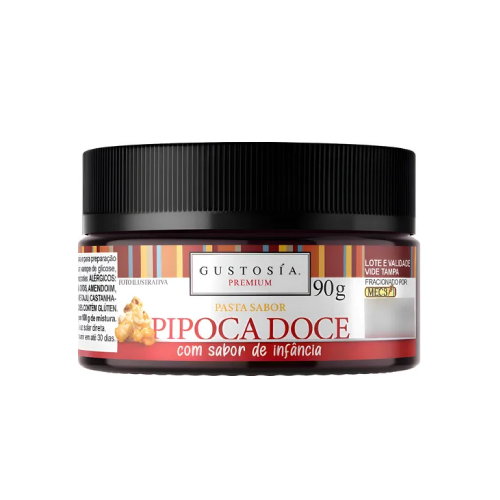 Pasta Concentrada Gustosía Sabor Pipoca Doce - Embalagem com 90G