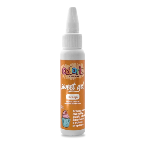 Corante Sweet Gel Coloriz Laranja - Embalagem com 25G