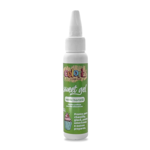 Corante Sweet Gel Coloriz Verde Hortelã - Embalagem com 25G