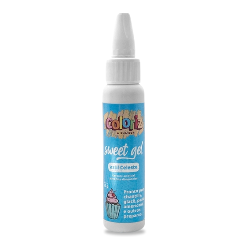 Corante Sweet Gel Coloriz Azul Celeste 25G