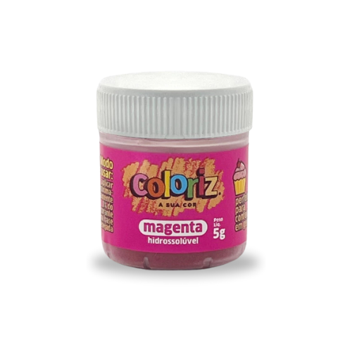 Corante Gran Chef em Pó Hidrossolúvel Magenta - Embalagem com 5G