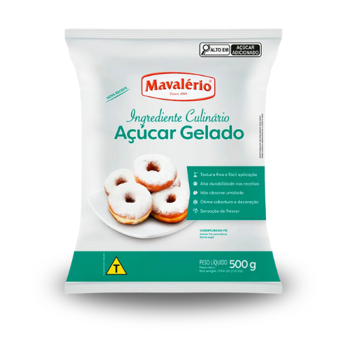 Açúcar Gelado Mavalério - Pacote com 500G