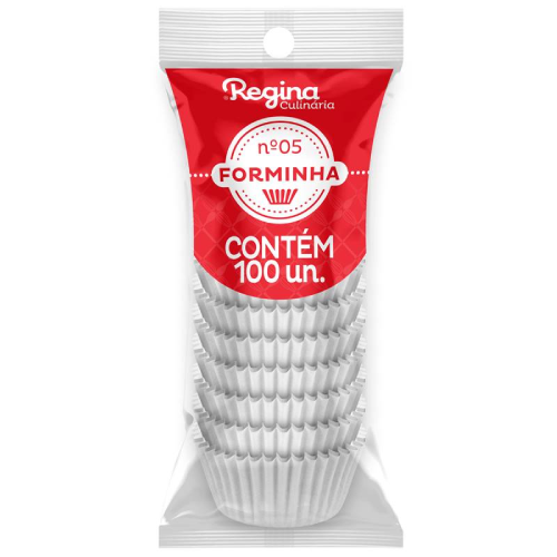 Forminha Papel Regina Nº 05 Branca - Embalagem com 100 UN