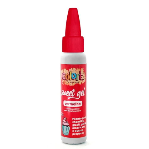 Corante Sweet Gel Coloriz Vermelho 25G