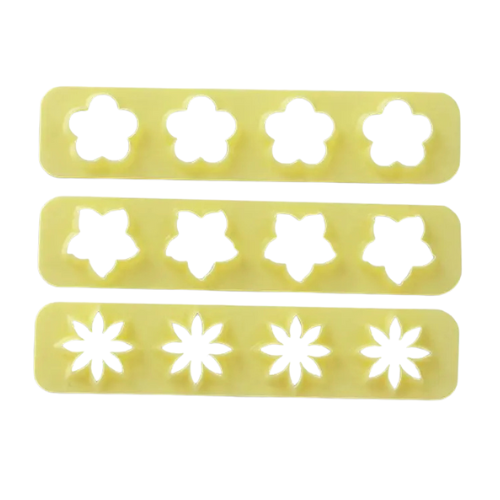 Réguas Miniaturas Flores BlueStar - Kit com 3 peças