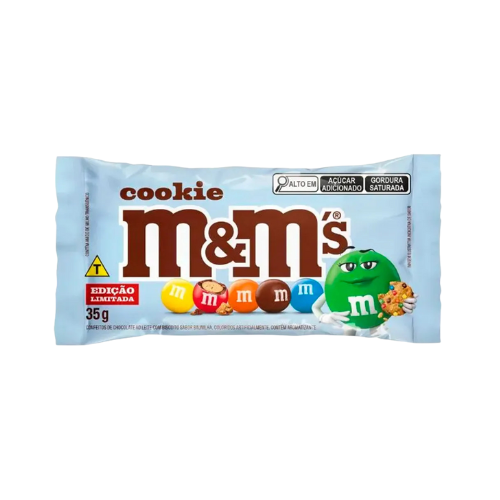 Confeito M&Ms Chocolate Cookie - Pacote com 35G