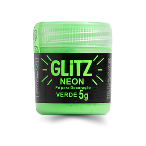Pó Para Decoração Glitz Verde Neon 5G