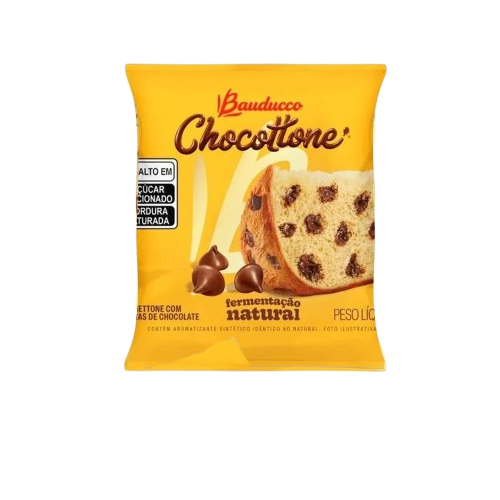 Mini Panettone Bauducco com Gotas de Chocolate  - Flow Pack 80G
