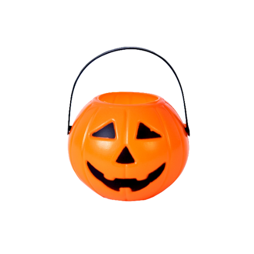 Balde Mini Abóbora Halloween - Tamanho 7 CM