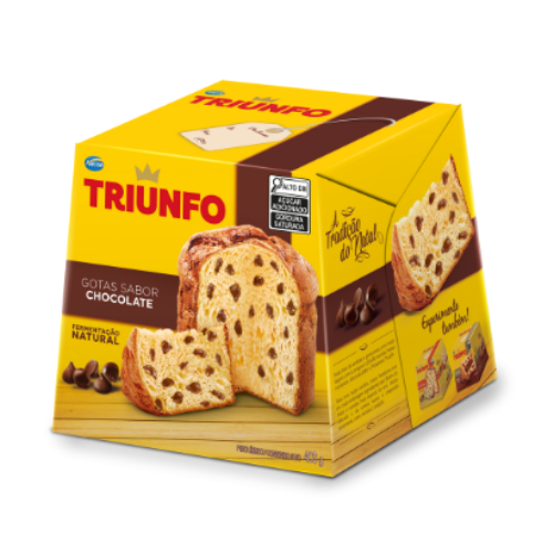 Panettone Triunfo com Gotas Sabor Chocolate 400G