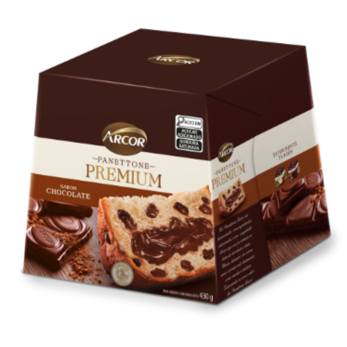 Panettone Arcor Premium Sabor Chocolate 430G