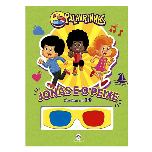 Livro 3 Palavrinhas Jonas e o Peixe 3D