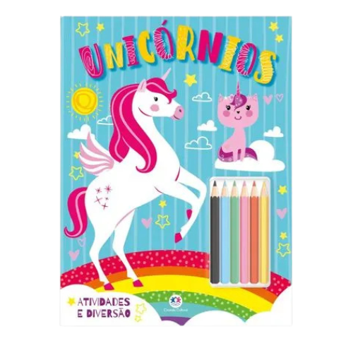 Livro Unicórnios Atividades e Diversão