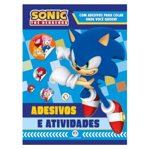 Livro Adesivos e Atividades Sonic