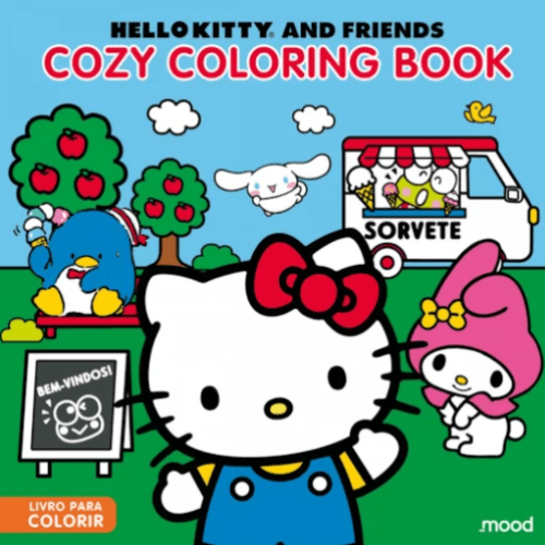 Livro de Colorir Cozy Hello Kitty