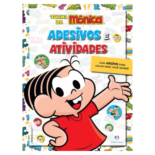 Livro Adesivos e Atividades Turma da Mônica