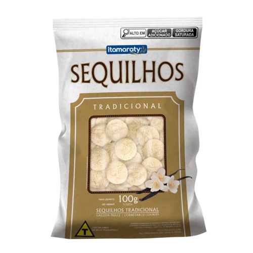 Biscoitos Sequilhos Tradicional - Pacote com 100G