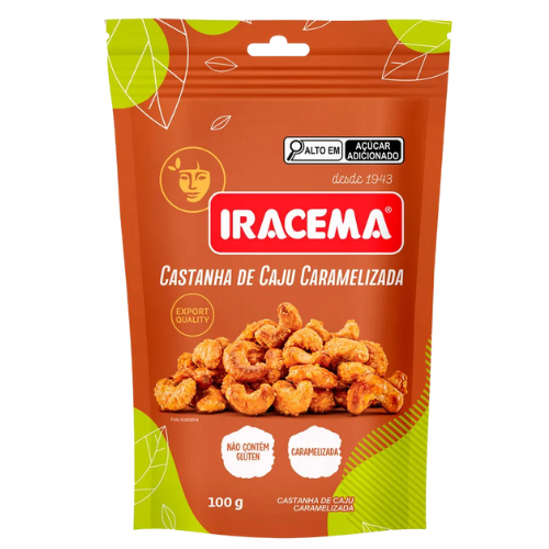 Castanha de Caju Caramelizada Iracema - Pacote com 100G