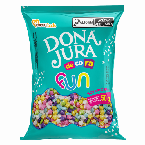 Confeito Estrelas Dona Jura - Pacote com 50G