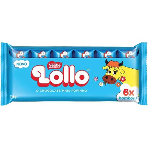 Chocolate Nestlé Lollo - Pacote com 114G