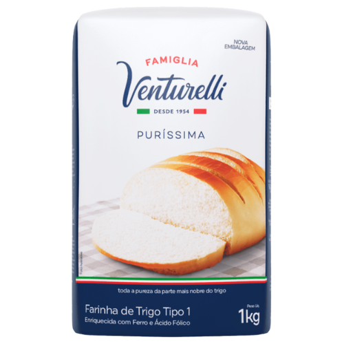 Farinha De Trigo Puríssima Famiglia Venturelli - Pacote com 1KG
