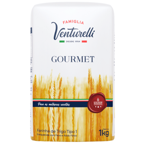 Farinha De Trigo Gourmet Famiglia Venturelli - Pacote com 1KG